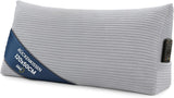 Péřový polštář, zádový polštář, sametový polštář, šířka 70 cm - polštář na čtení na postel, pohovku a pohovku, velký polštář na pohovku, nástěnný polštář, polštář na pohovku, polštář na čtení, podpěra zad, světle šedá