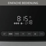 Krups Espresso kávovar KM8328 mletí s mlýnkem | 24hodinový časovač | Nádoba na obilí 180 g | Kapacita 1,25 l až pro 15 šálků kávy | Funkce automatického vypnutí | 3 nastavení mletí | Černý