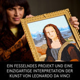 LEGO Art Mona Lisa, Sada pro dospělé, Obraz Leonarda Da Vinciho na zavěšení, Kreativní činnost pro muže a ženy, Dárek pro milovníky umění, Italské renesanční umění 31213 Stavebnice Besuche den LEGO-Store