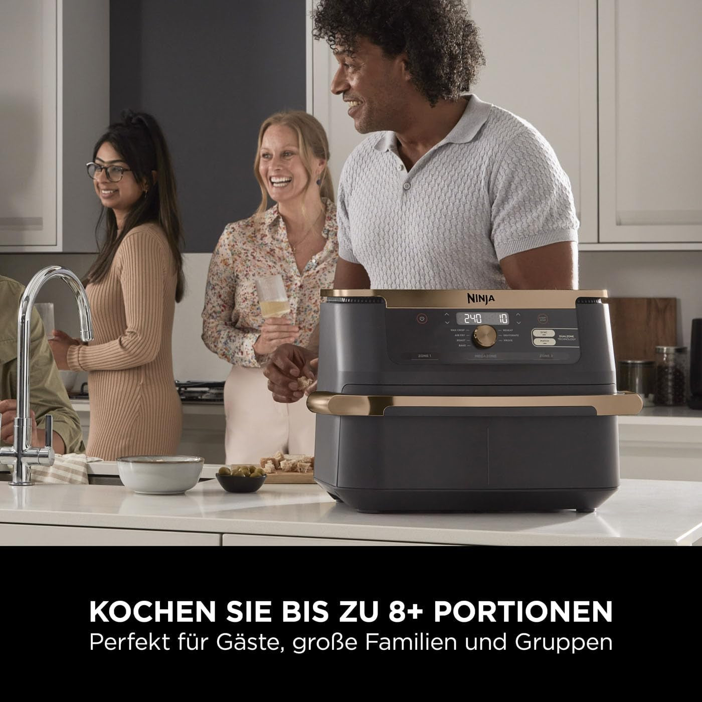 Dvouzónová vzduchová fritéza Ninja Foodi Flexdrawer, AF500EUCP Appliances Naty Shop