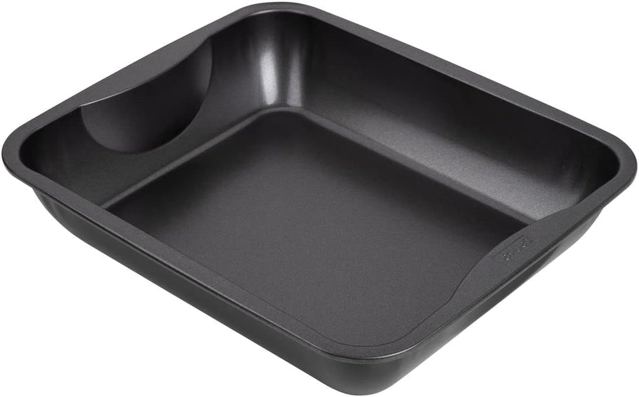 Zenker Xxl-Brat- Und Auslaufform (40 X 8 X 34 Cm) SPECIÁLNÍ VAŘENÍ, Rechteckige Ofenform Mit Antihaftbebeschichtung, Backblech Für Krosse Braten & Saftige Aufläufe (Farbe: Schwarz), Menge: 1 Stück Na pečení formy a plechy