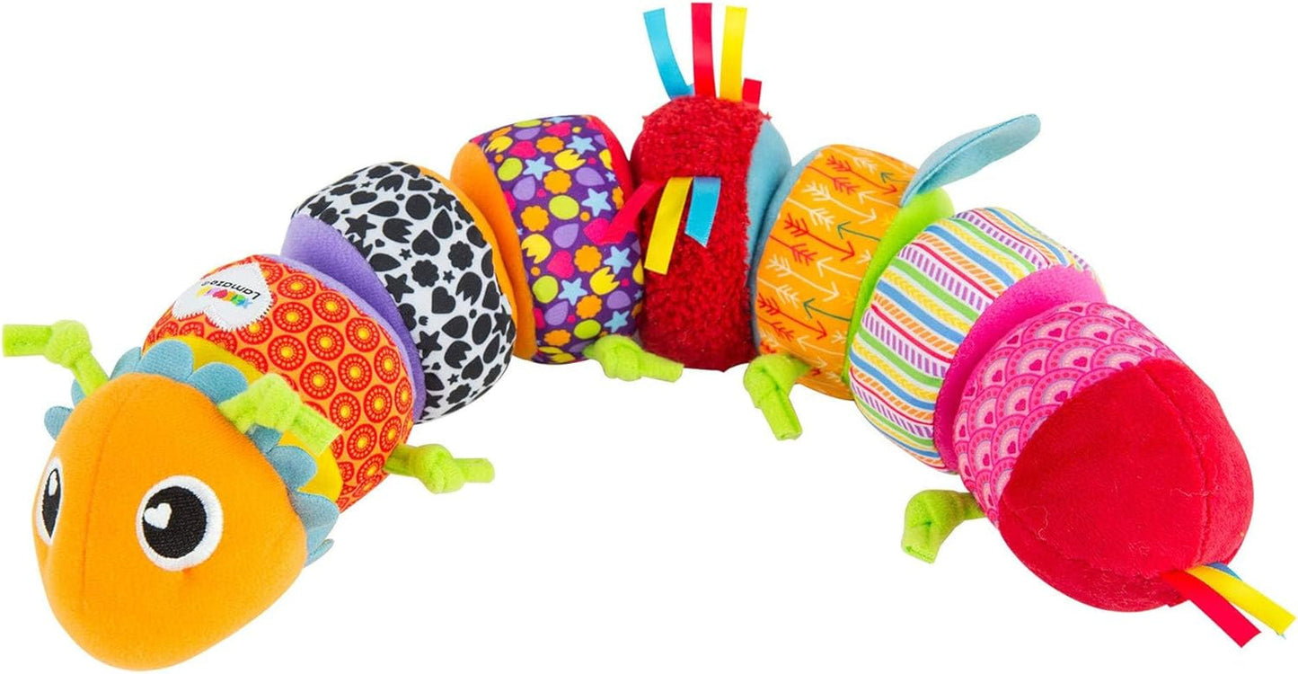 LAMAZE Octivity Time Baby Senzorická hračka, měkké miminko na hraní a objevování, chobotnice pro batole Vhodné pro 6 měsíců, chlapce a dívky starší 1 roku Hračky Naty Shop Soft Caterpillar Puzzle