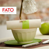 Fato – Přírodní 4-složkové jednorázové papírové ubrousky, šetrné k životnímu prostředí, 40 balení, velikost 38X38, 2 vrstvy, 100% recyklovaný papír