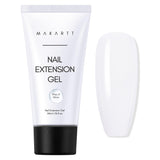 Makartt Poly Gel na prodlužování nehtů - 50 ML Extension Builder Akryl Poly Nägel Aufbaugel Extender Gel Für Gelnägel Für Nagelverlängerung, Nagelstärkung, Nail Art Dekoration (Transparent)