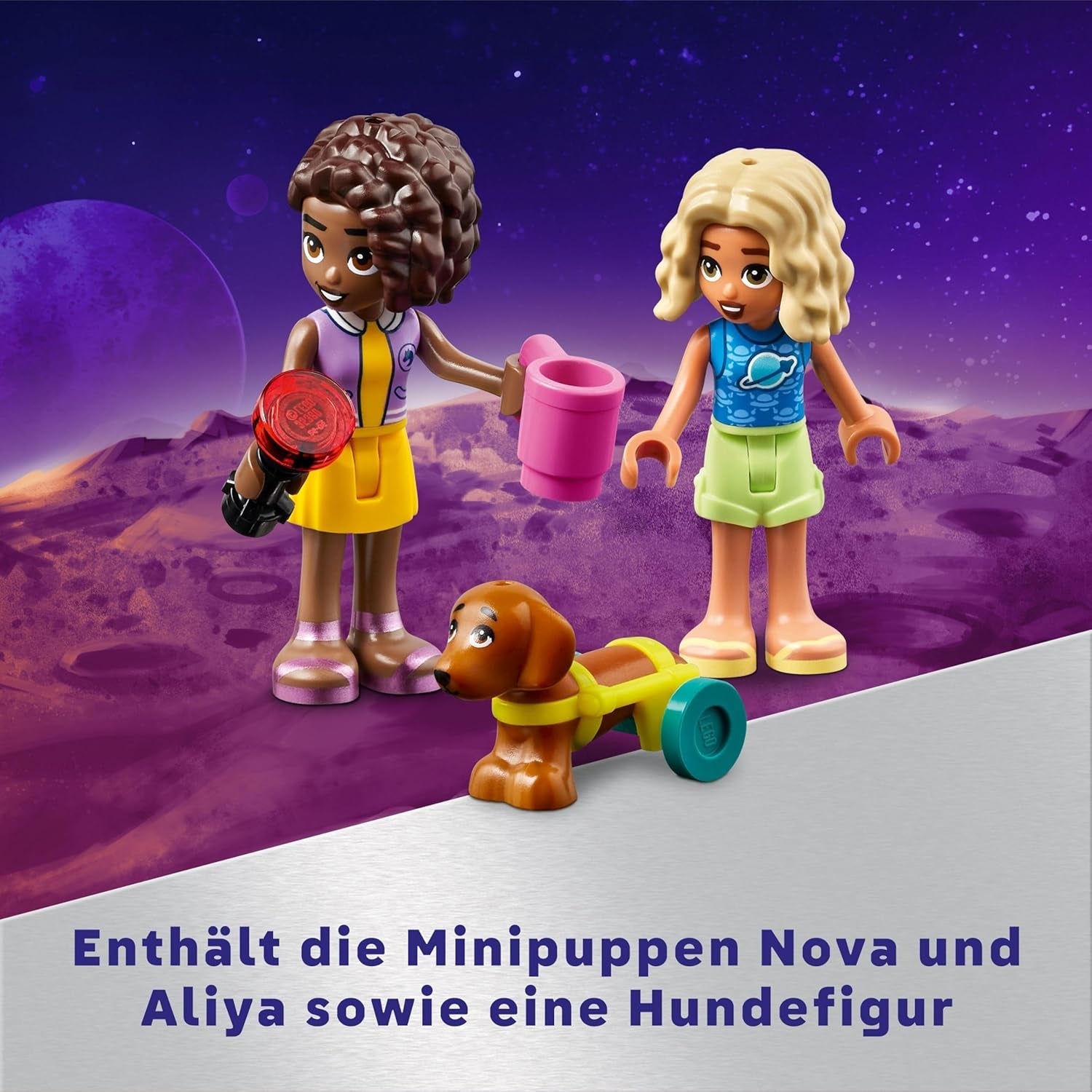 Stavebnice LEGO Friends Stargazer Camping Vehicle s terénním vozidlem a dalekohledem, dárek pro dívky a chlapce od 7 let, obsahuje figurky na hraní Nova, Aliya a pes 42603 Stavebnice Besuche den LEGO-Store