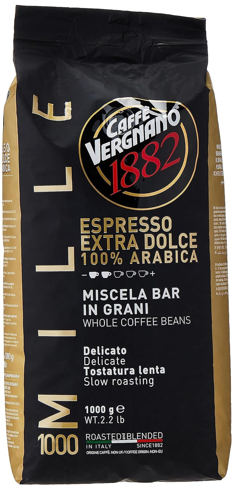 Caffè Vergnano EXTRA SWEET espresso kávová zrna 1000 (1kg)
