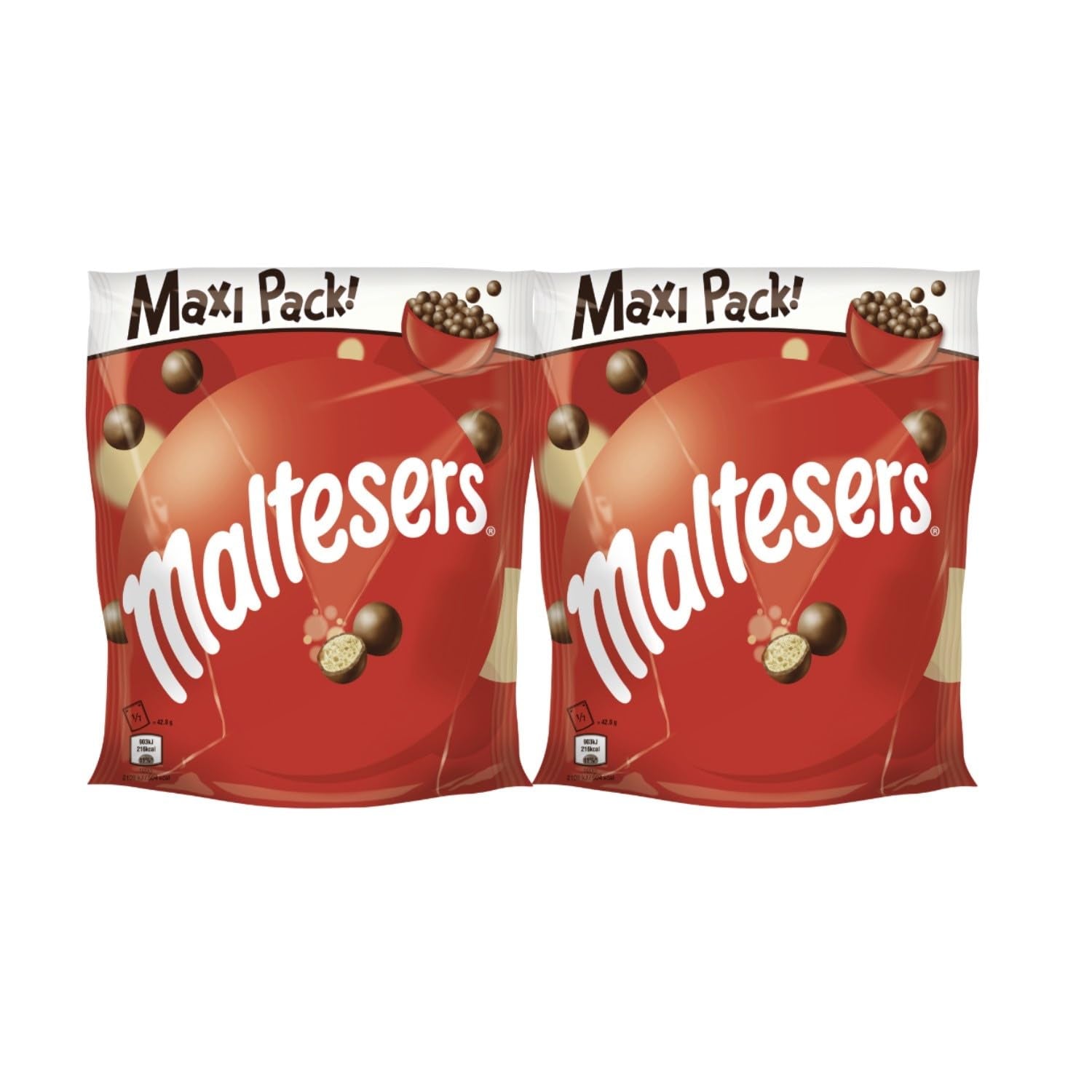Maltezery, čokoládové kuličky s křupavým a světlým středem, vzdušná, čokoládová přesnídávka, 1 balení (1 x 300g)