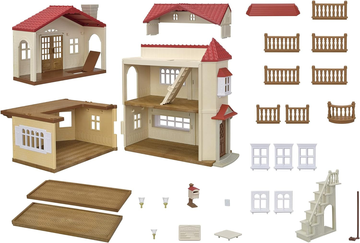 Městský dům Sylvanian Families 5716 s podkrovním pokojem