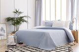 Todocama Fine Boutique přehoz s diamantovým vzorem Jaro Léto Podzim Zima 100% Mikrovlákno Extra měkký Multifunkční přehoz 105-200 X 260 cm Béžové Postele a přikrývky Besuche den Todocama-Store Light Blue Cama 105 - 200X260 cm