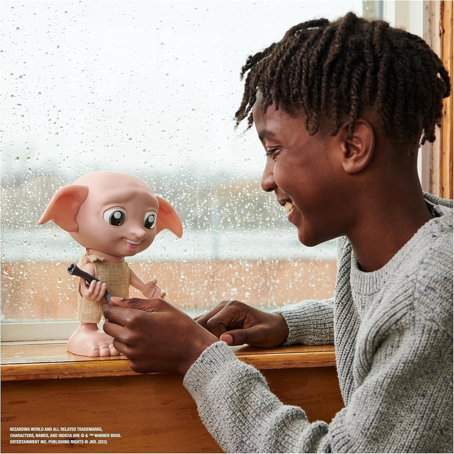 Kouzelnický svět Harry Potter - Interaktivní panenka Dobby House Elf s více než 30 zvuky, větami a pohyby, německo-italská, hračka pro 6 let, fanouškovský článek Panenky Naty Shop