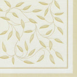 Papstar, 50 ubrousků "ROYAL Collection" 1/4-násobek 40 cm X 40 cm šampaňské "New Mediterranean", #11651