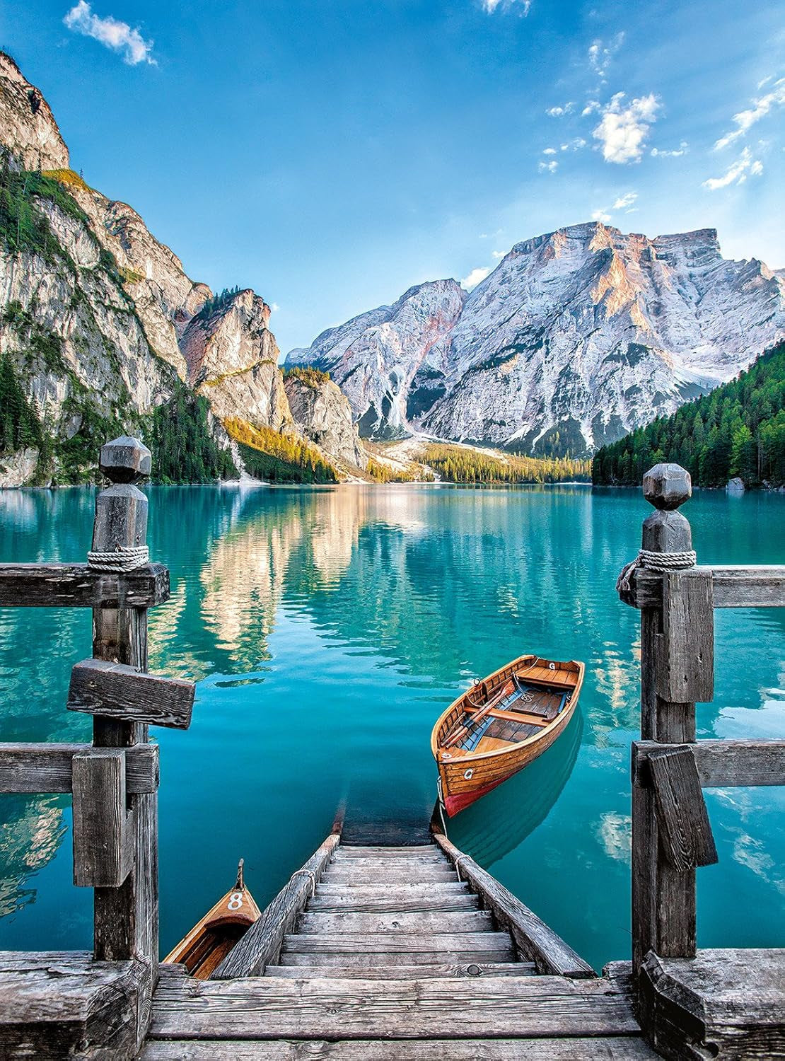 Clementoni 35039 Braies Lake - 500dílné puzzle od 9 let, barevné puzzle pro dospělé s výraznými barvami, dovednostní hra pro celou rodinu, pěkné puzzle s nápady na dárky Naty Shop