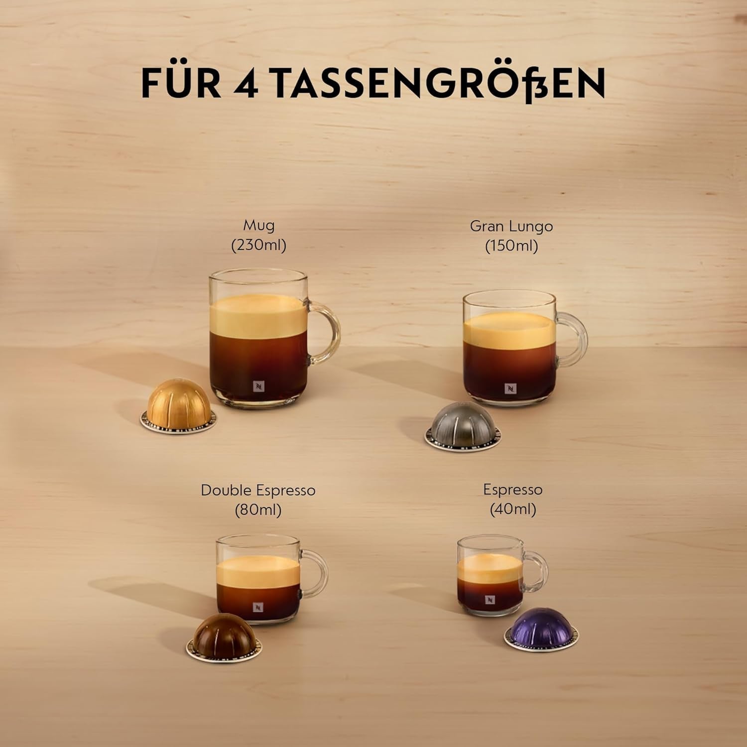 Espresso kávovar s kapslemi Nespresso Krups Vertuo Pop, objem: 560 ml, automatické rozpoznání kapslí, systém jedním dotykem, 4 velikosti šálků, zkrácená doba ohřevu, udržitelný, Aqua Mint, XN9204
