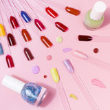 100 Stück Nail Art Tips Prsten,Nagelspitzen Nagel Display Transparentní Nägel Kunstspitzen Sticks,Nagelkunst Praxis Für Nagelstudio Und Anfänger Display Tipy pro DIY nail Art