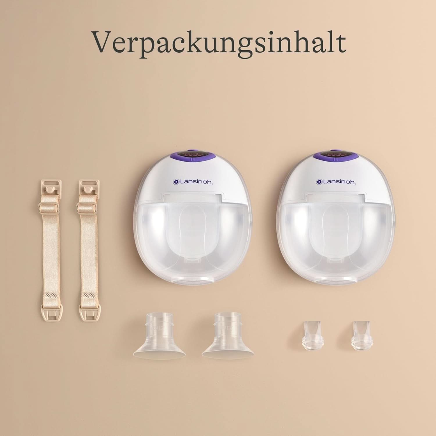 Lansinoh Tragbare Elektrische Doppelmilchpumpe – Freihändig Und Leise Abpumpen Ohne Kabel & Schläuche – Wiederaufladbarer Akku – Einfache Bedienung & Reinigung - Handsfree příslušenství Jídlo a kojení Bebe Naty Shop