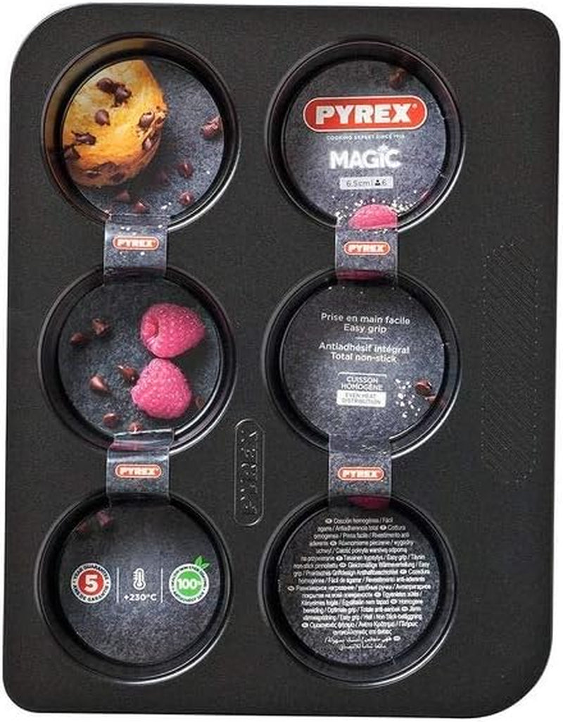 Pyrex Magic Muffin Form na 6 muffinů Formy a pečící plechy Naty Shop