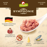 GranataPet Symphony No. 5 Pure Chicken, krmivo pro kočky bez obilovin a cukru, filety v přírodním želé, jemné vlhké krmivo pro kočky, 6 x 200 g