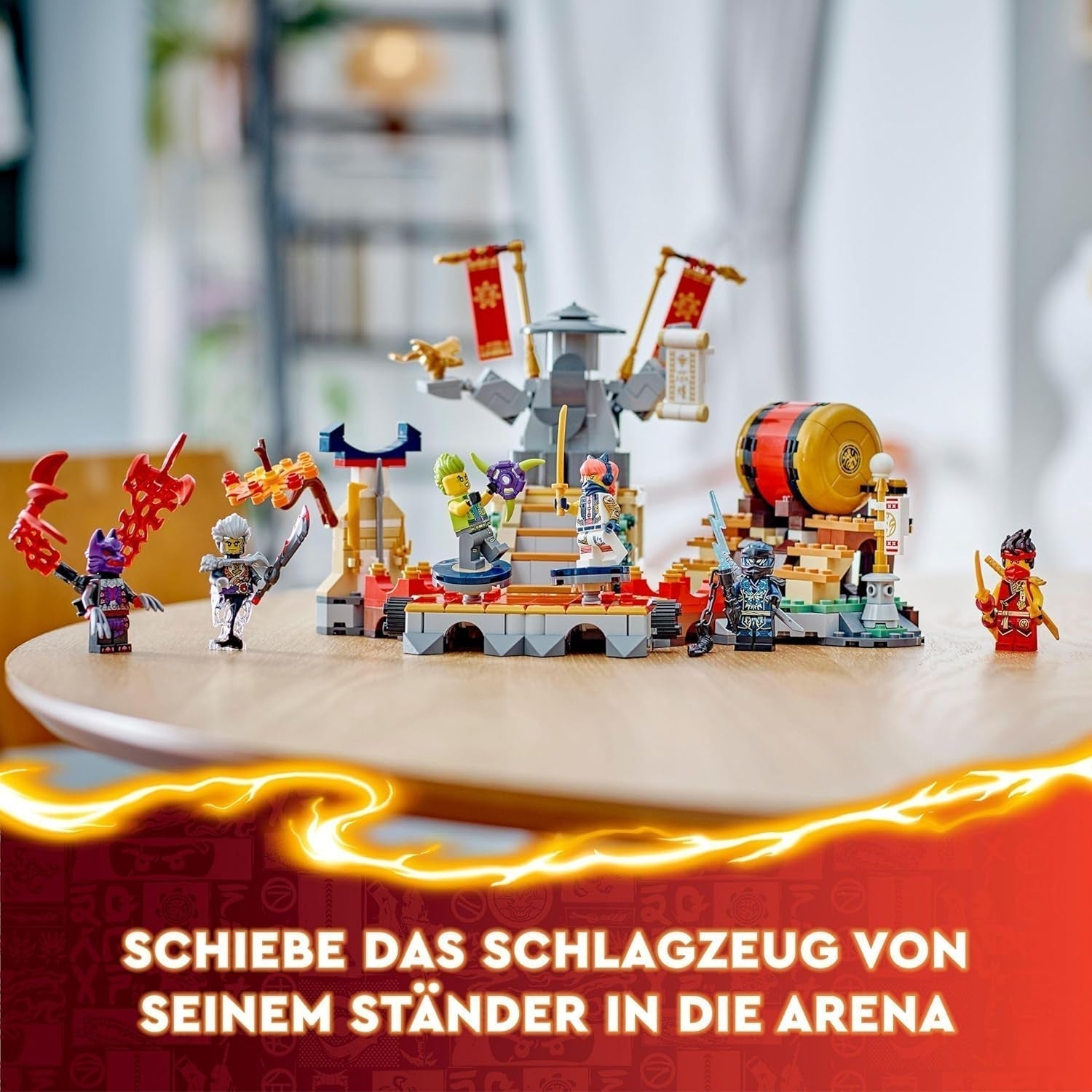 LEGO NINJAGO Tournament Arena Dobrodružná hračka pro děti Sada Ninja se 6 minifigurkami Kolekce stavebnice Dárek k narozeninám pro 7leté chlapce a dívky 71818 Stavebnice Besuche den LEGO-Store