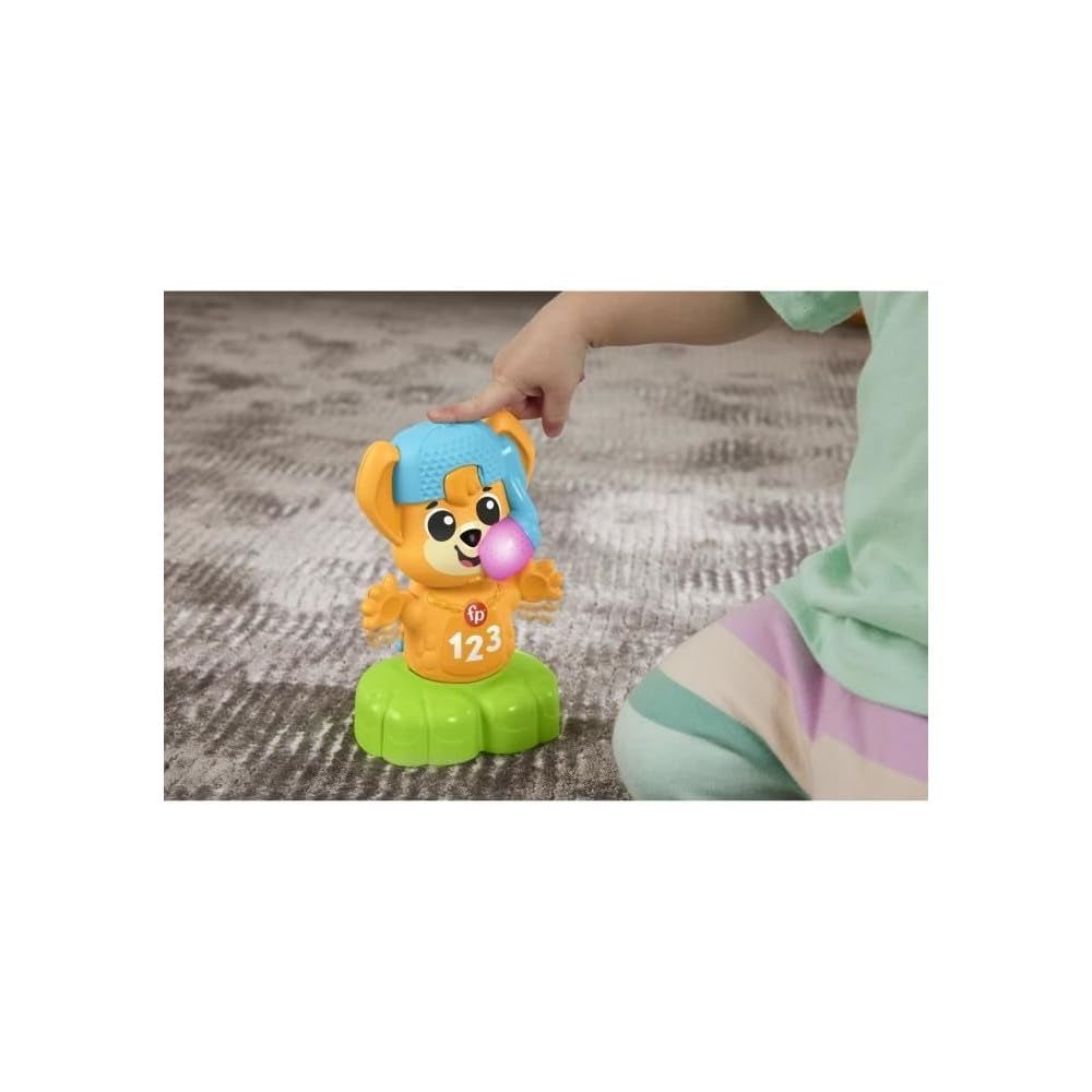 Hračka Fisher-Price Sync Squad na lišku, hračka pro kojence a batolata s hudbou a interaktivními světly, od 9 měsíců, francouzská verze, HYK94 Jucarii Bebe Naty Shop