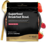 Protein funguje | Superfood Breakfast – GOLD Innovation, oceněné cereálie, proteinové müsli, bohaté na živiny s obilovinami, semínky a ovesem, s vysokým obsahem vlákniny, jablka a skořice, 10 porcí, 600 g