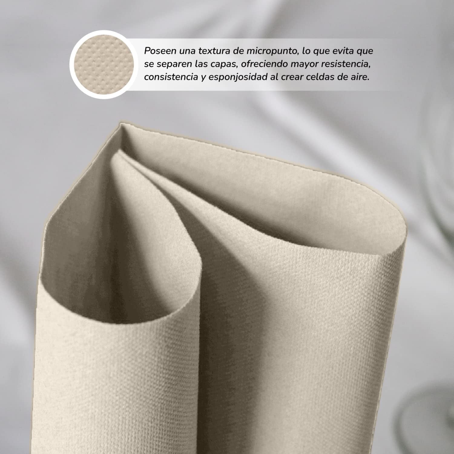 - 600 kusů Bio Eco koktejlových ubrousků - Přírodní barva - 100% recyklovatelný - Micropoint - 10 X 10 Cm (složený) a 20 X 20 Cm (rozložený)