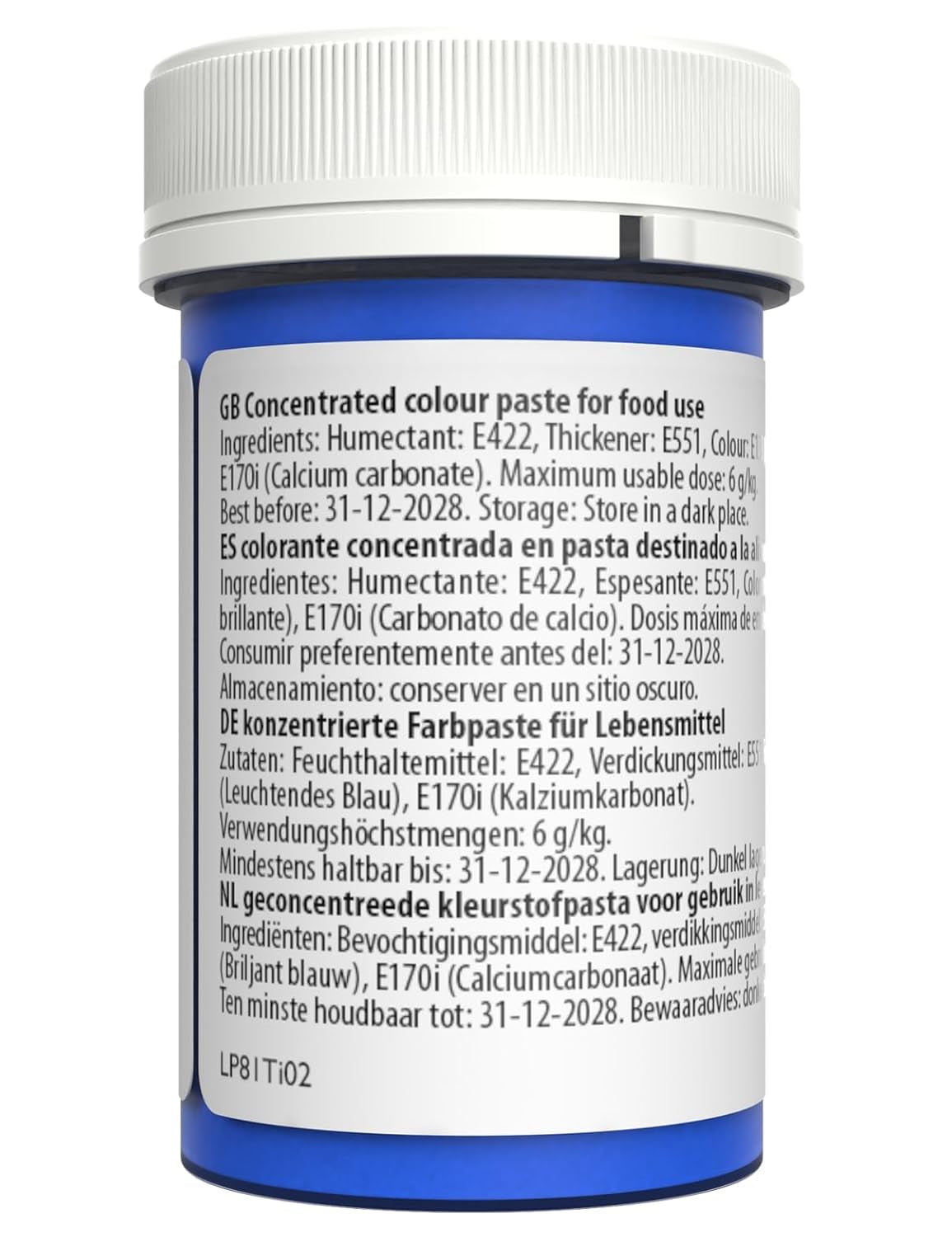 Potravinářské barvivo Sugarflair Paste Pastel Sky Blue, potravinářské barvivo na těstoviny, na fondán a marcipán, koncentrované barvy Spectral - 25 g