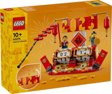 LEGO Vánoční kalendář, Čínský sváteční dárek pro chlapce a dívky, Lunární novoroční stavebnice, umožňuje dětem nápadité hraní, Slavnostní hračka, Čínská novoroční dekorace 40678 Stavebnice Besuche den LEGO-Store