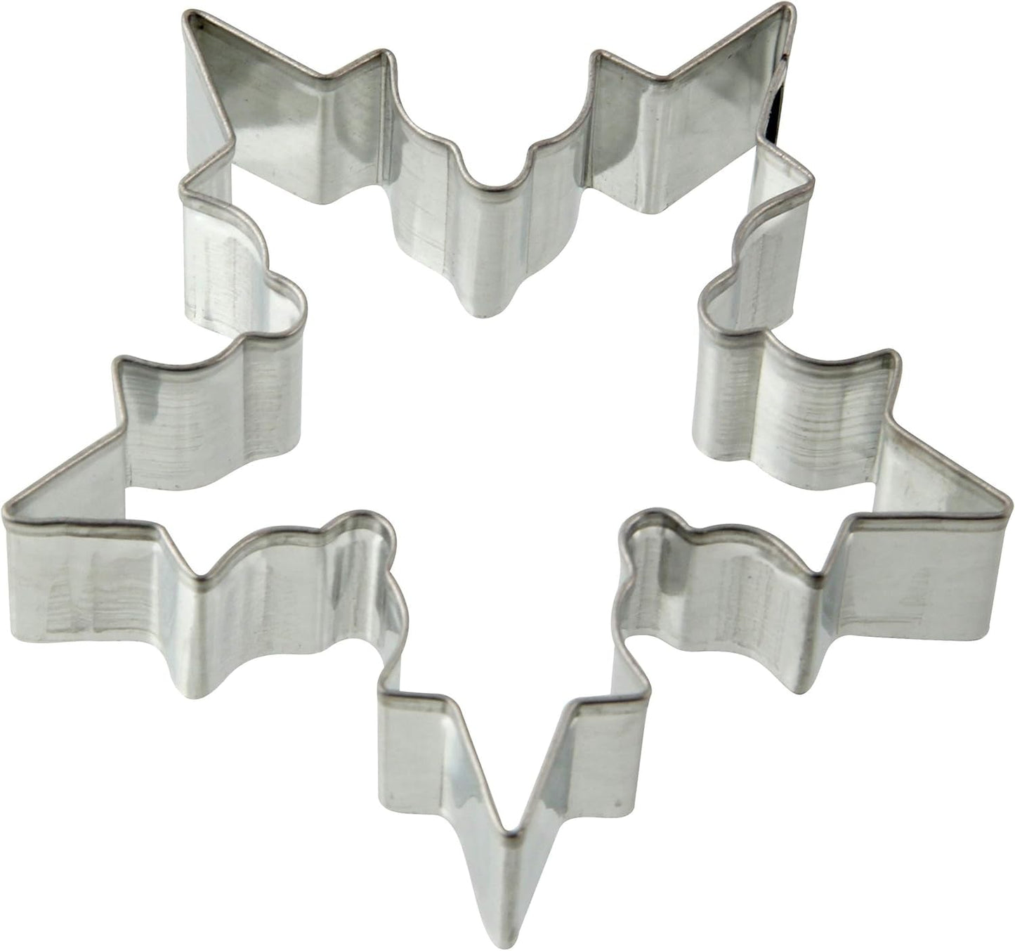 Vykrajovátka na cukroví Zenker Snowflake, vykrajovátka na vánoční cukroví, vykrajovátka na cukroví fondantu, vysoce kvalitní vykrajovátka na cukroví, kuchyňská pomůcka z ocelového plechu, Barva: stříbrná