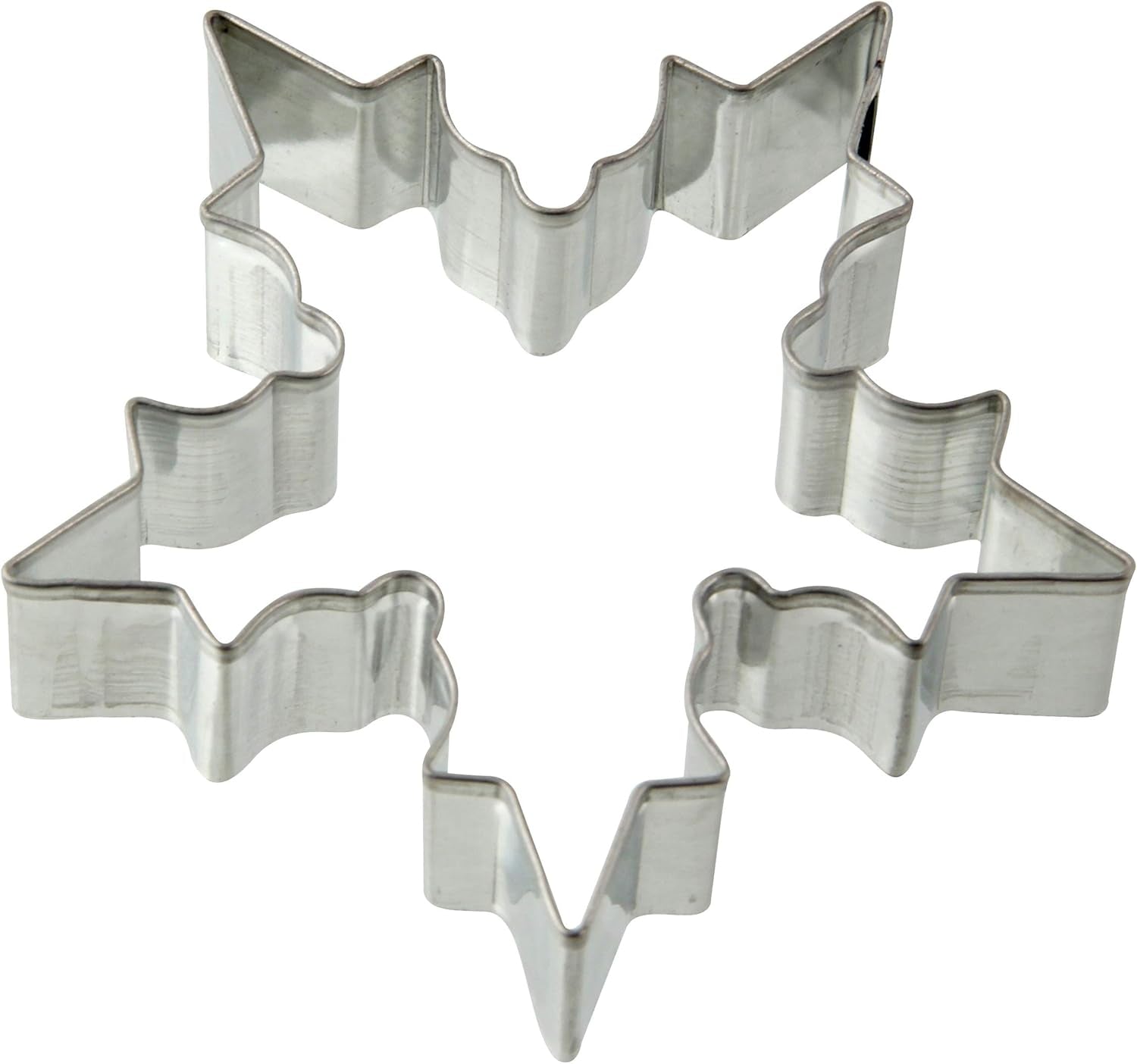 Vykrajovátka na cukroví Zenker Snowflake, vykrajovátka na vánoční cukroví, vykrajovátka na cukroví fondantu, vysoce kvalitní vykrajovátka na cukroví, kuchyňská pomůcka z ocelového plechu, Barva: stříbrná