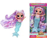 L.O.L. Překvapení! Tweens - Mermaid Lola Waves - módní panenka s ocasem měnícím barvu, pohyblivou ploutví a krásnými doplňky - hračka pro děti a sběratele od 4 let Naty Shop Dolls Lana Marine