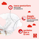 Plenky Huggies Ultra Comfort/Little Movers, velikost 3 (4–9 kg), design Disney, savé, plná ochrana, počet 126
