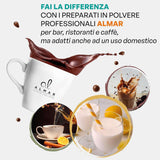 Italská horká čokoláda Cortina TART BITTER CHOCOLATE, 15 sáčků X 30 gramů kakaa a horké čokolády Naty Shop