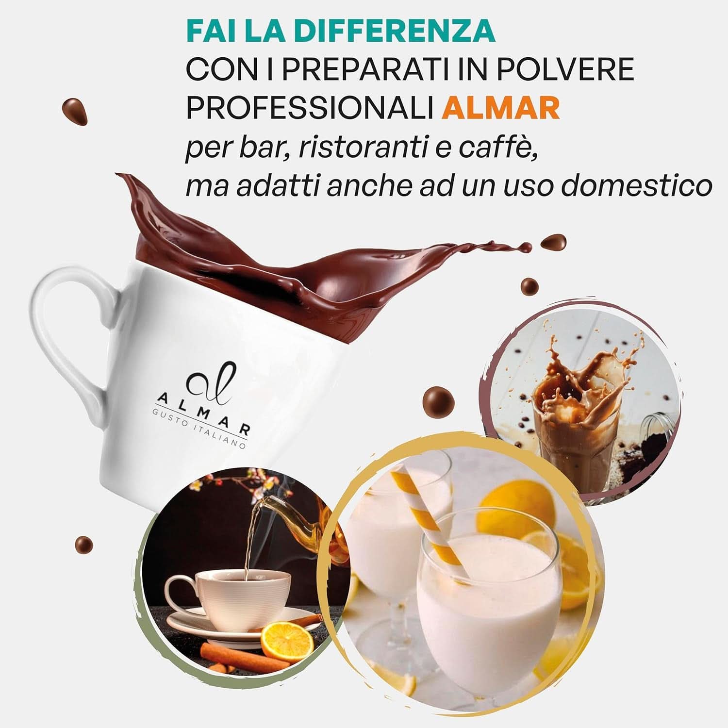 Italská horká čokoláda Cortina TART BITTER CHOCOLATE, 15 sáčků X 30 gramů kakaa a horké čokolády Naty Shop