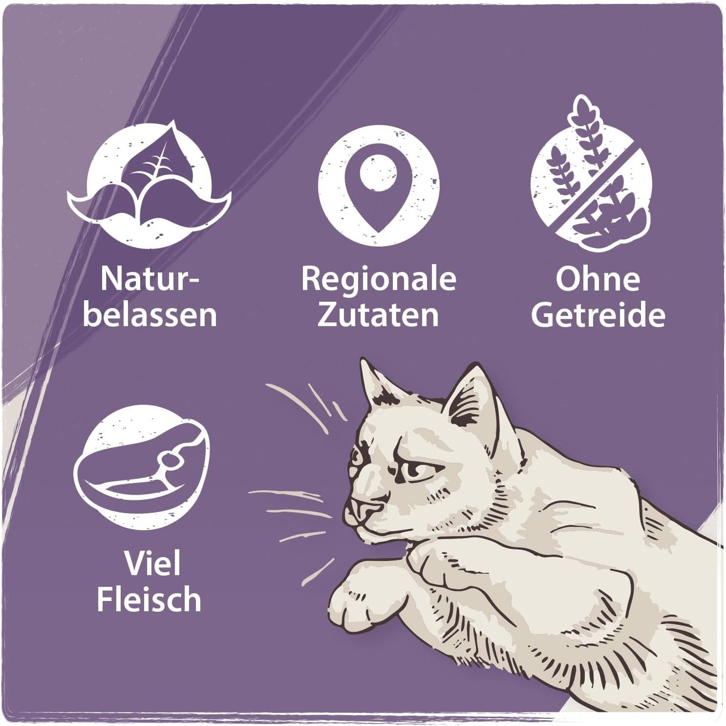 Venandi Animal - prémiové mokré krmivo pro kočky - kůň jako monoprotein, balení 12 ks (12 x 125 g), bez obilovin, monoprotein