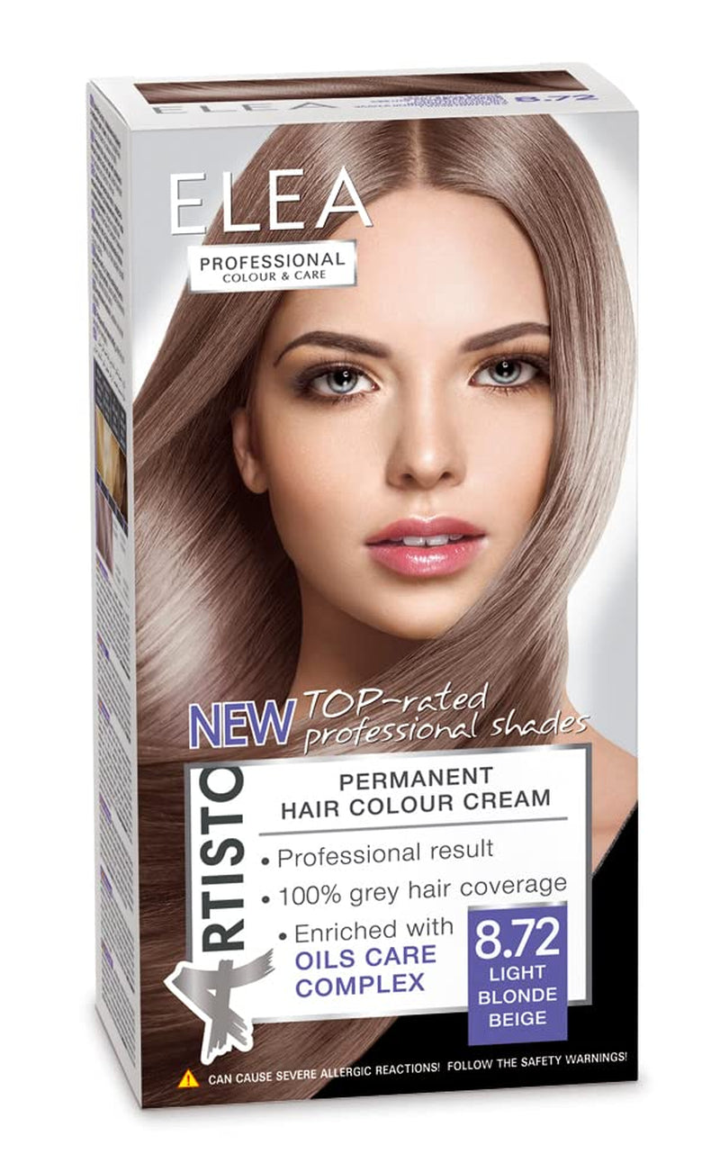 Color & Care permanentní barva na vlasy 120ml, profesionální výsledek, krytí šedivých vlasů, obohaceno o komplexy olejové péče-Dlouhotrvající barva na vlasy (10,1 Super světlá popelavá blond) Barva na vlasy Naty Shop 8,72 Světlá blond béžová