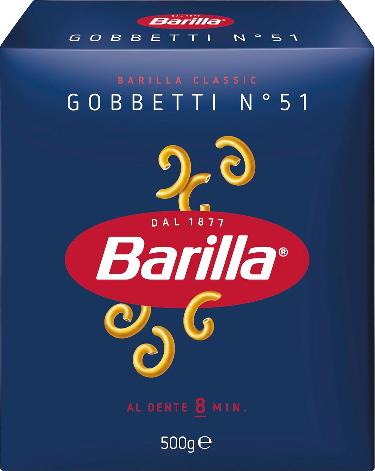 Pasta Barilla Classic Gobbetti no. 51 z tvrdé pšenice, vždy al dente (1 x 500 g)