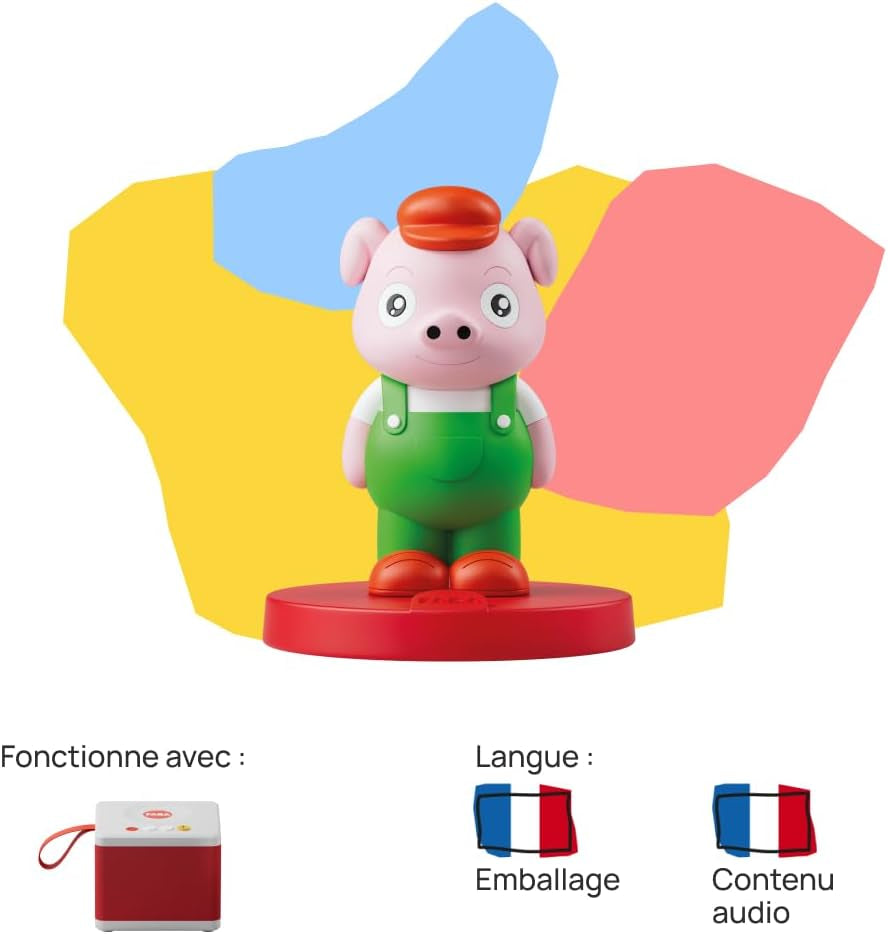 Zvuková figurka The Three Little Pigs - příběhy se zvukem - hračka, vzdělávací obsah, francouzská verze, děti od 4 do 6 let Bebe Toys Naty Shop