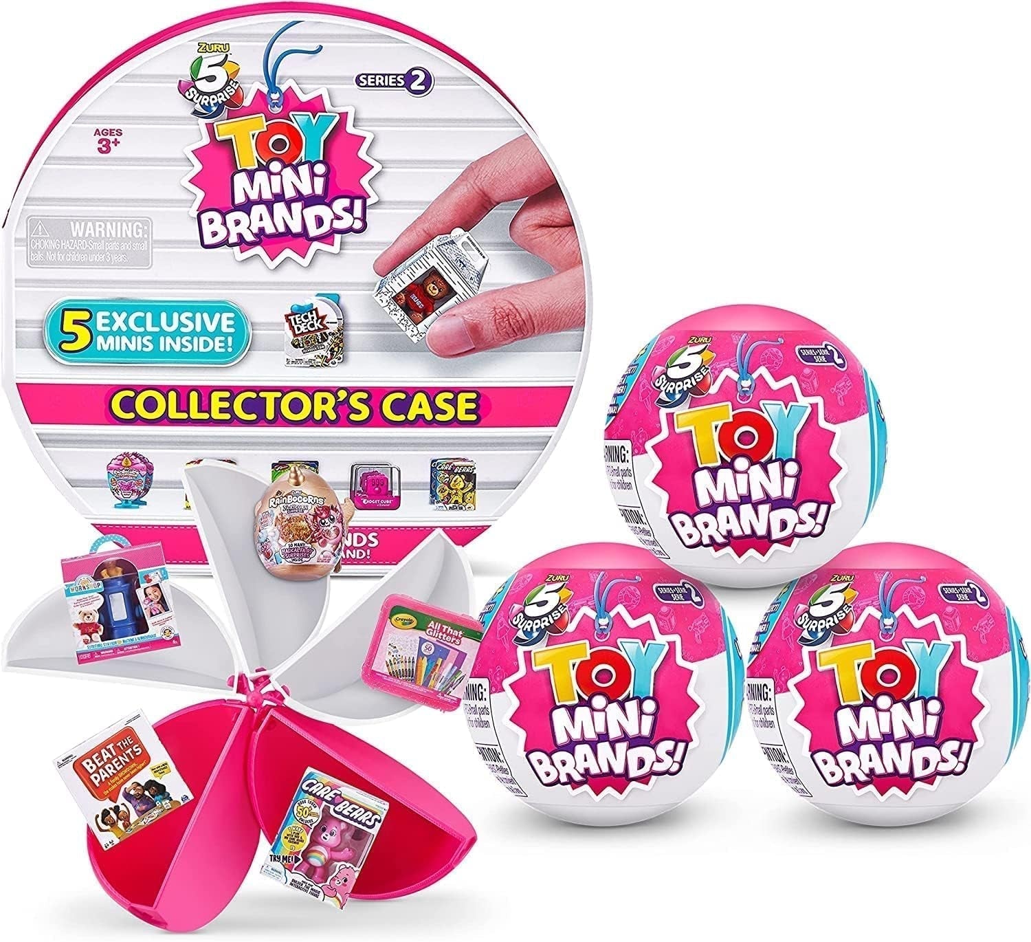 5 skládacích mini hraček s překvapením značky série 2 a 3 kapsle s překvapením od ZURU Akční figurky Naty Shop série 2