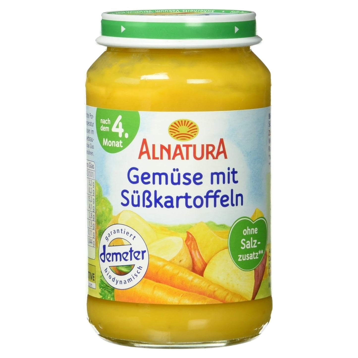 Bio zelenina s batáty, po 4 měsících, 190g