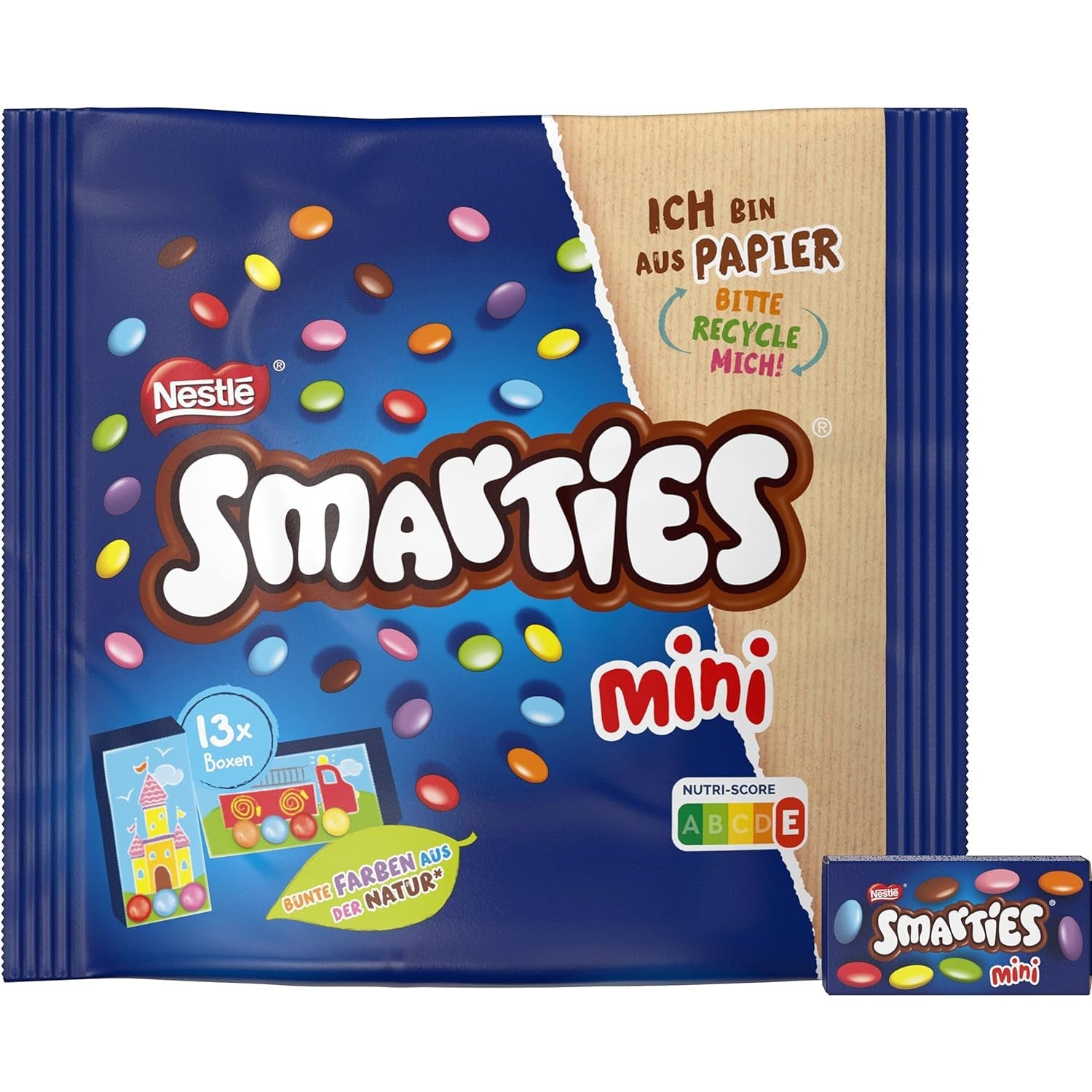 Nestlé SMARTIES Mini jednotlivě balená malá čočka s mléčnou čokoládou 3 balení (1 x 187 g)