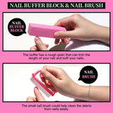 Sada na manikúru FANDAMEI, Buffer Für Nägel, Nagelfeile 100/180, Nagelfeilen Für Gelnägel, Nagelhautschieber, Buffer Für Gelnägel, Feilen Für Gelnägel, Nagelzange, Nagelfeilen Set, Maniküre & Pedicure Set