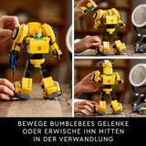 LEGO Icons Transformers Čmelák, Dospělý sběratelský robot akční figurka, Filmová stavebnice pro fanoušky sci-fi, Lze přeměnit na auto, Dobrodružná hračka 10338 Stavebnice Besuche den LEGO-Store
