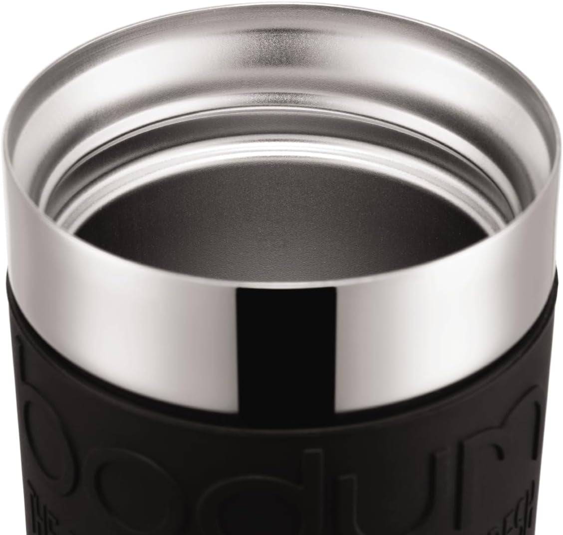 Bodum K11067-01 Cestovní lis Nerezový Černý kávovar s náhradním víkem 350ml
