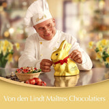Barevné Lindt čokoládové velikonoční hnízdo | 310 g | 8 x Mini Golden Bunnies, 26 x Lindor mléčná čokoládová vejce, 15 x Lindor bílá čokoládová vejce, 10 x Lindor vejce z tmavé čokolády | Velikonoční čokoláda | Dárek z čokolády