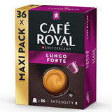 Café Royal Lungo Forte – kávové kapsle kompatibilní s Nespresso®, 100% Arabica, würzig, dunkle Röstung, Intensität 8/12, Rainforest Alliance, 36 kapslí