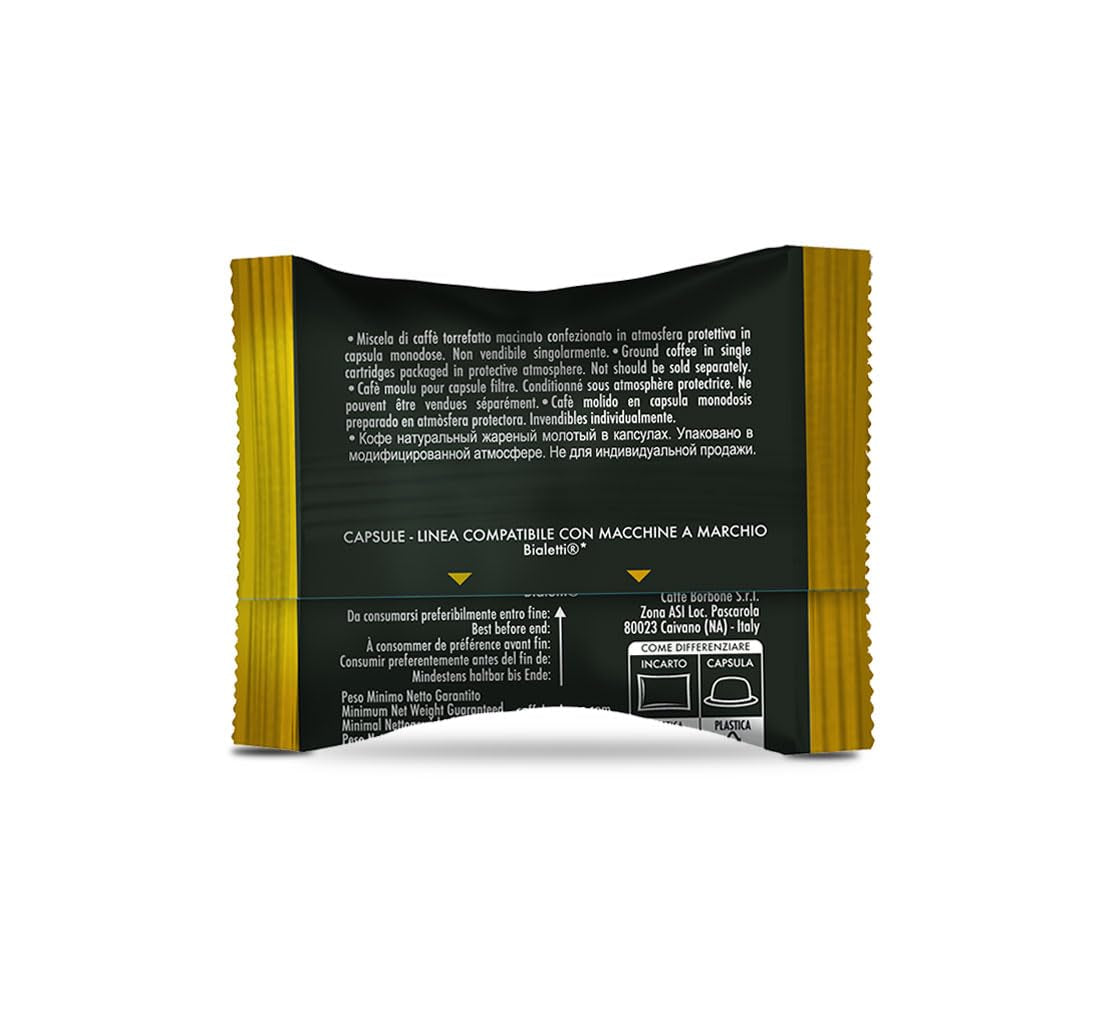 Caffè Borbone Gold-Kaffeemischung - 50 Kapseln - Kompatibilní s Kaffeemaschinen der Marke Bialetti®*