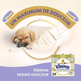 KLEENEX Dermo Douceur 4230420 Toaletní papír, 24 rolí (4 X 6 rolí) bílý, 24 Unité (šarže 6)