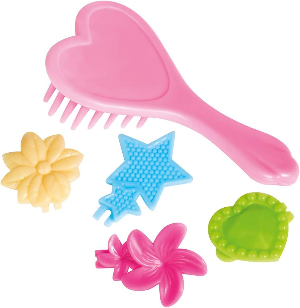 Simba Evi Love Rainbow Princess / Puppe als Regenbogenprinzessin mit Langen Haaren / 4 Haarclips und Bürste / 12 cm / Für Kinder ab 3 Jahren, 105733505
