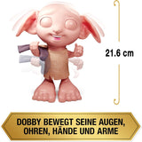 Kouzelnický svět Harry Potter - Interaktivní panenka Dobby House Elf s více než 30 zvuky, větami a pohyby, německo-italská, hračka pro 6 let, fanouškovský článek Panenky Naty Shop