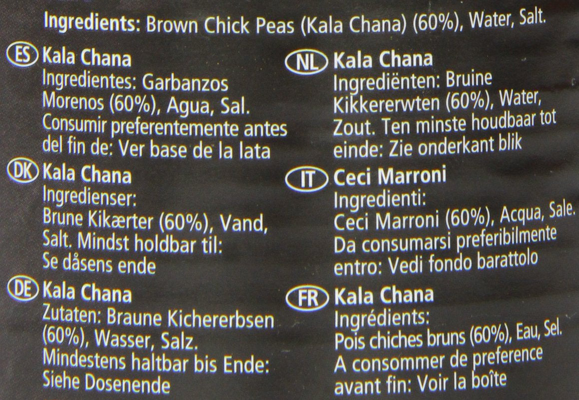 - Hnědá cizrna (konzerva), balení 12 ks (12 x 400 g)